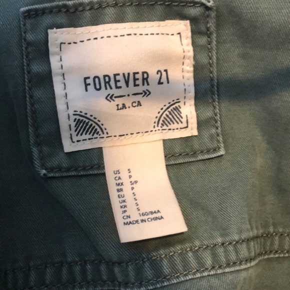 Army green jean jacket - Picture 2 of 4